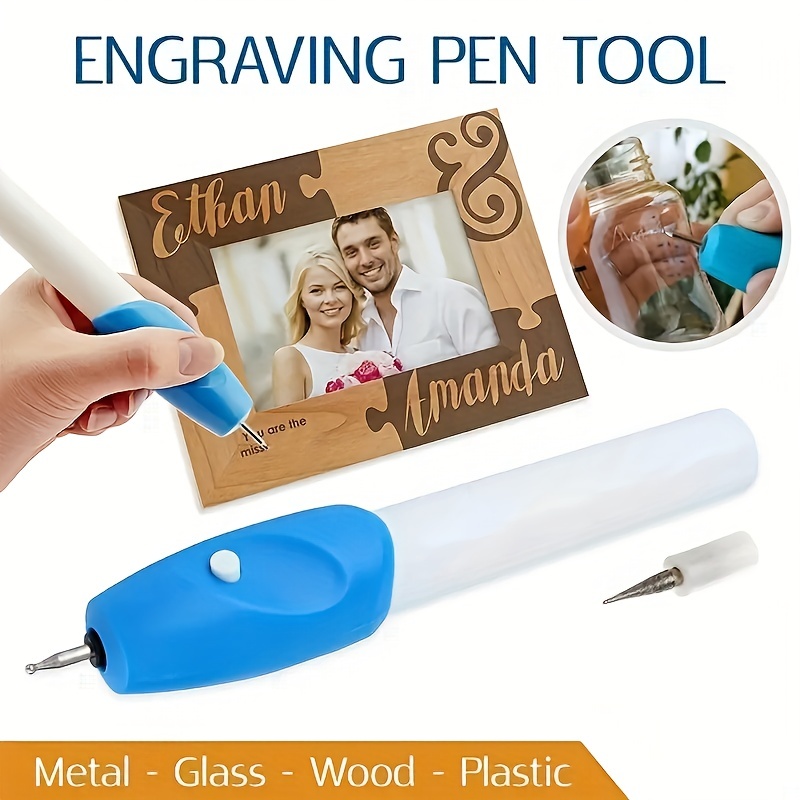 VILLCASE Electric Micro Engraver Pen engrave Carve Tool Electric Etching  Pen Mini DIY Etcher Carve Engraving Tool Electric Tool Jewellery Engraving