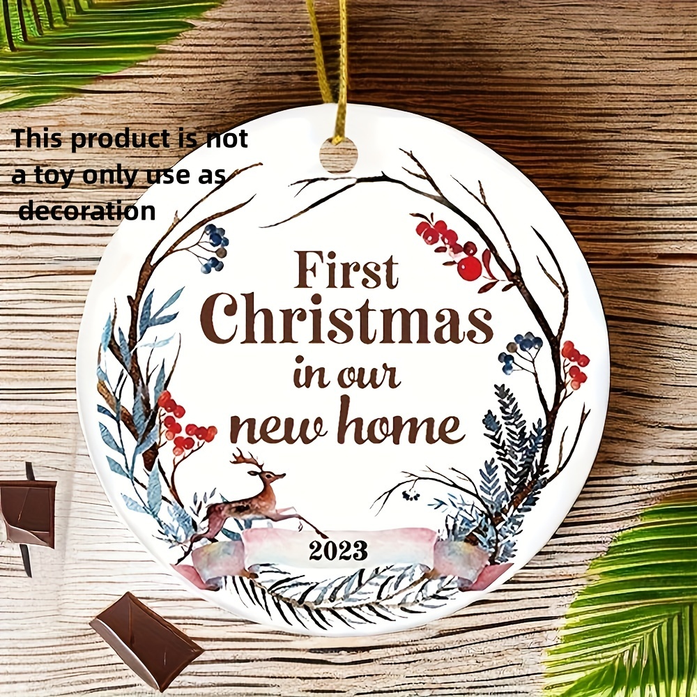 Double-sided Printed Wooden Hangings,neighbor Christmas Ornaments, Christmas  Decorations, Christmas Neighbor Gift, New Home Gifts For Home Owner Ideas,  Housewarming Gift - Temu