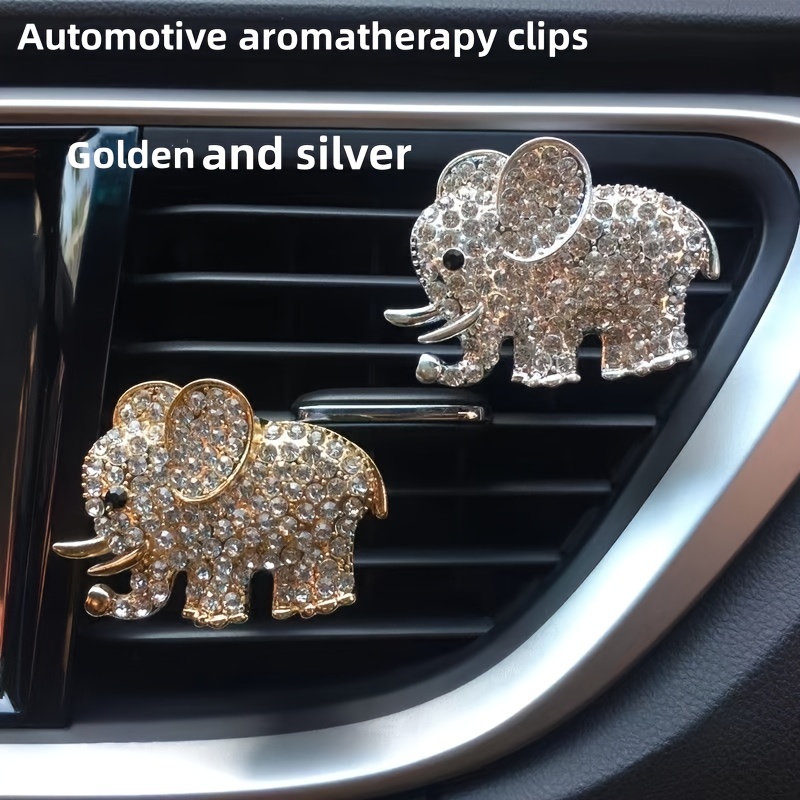 Auto Diamond Elephant Car Air Conditioning Outlet Clip Decorative Car Air  Vent Clip Charm, Bling Car Accessories, Cute Car Decor 