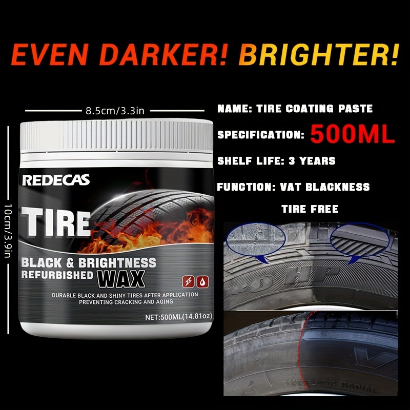 Car Tire Refurbishment Bright Coating Paste 500ml