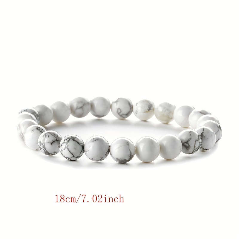 3pc Healing Elastic Stone Bead Bracelet Set, Unisex