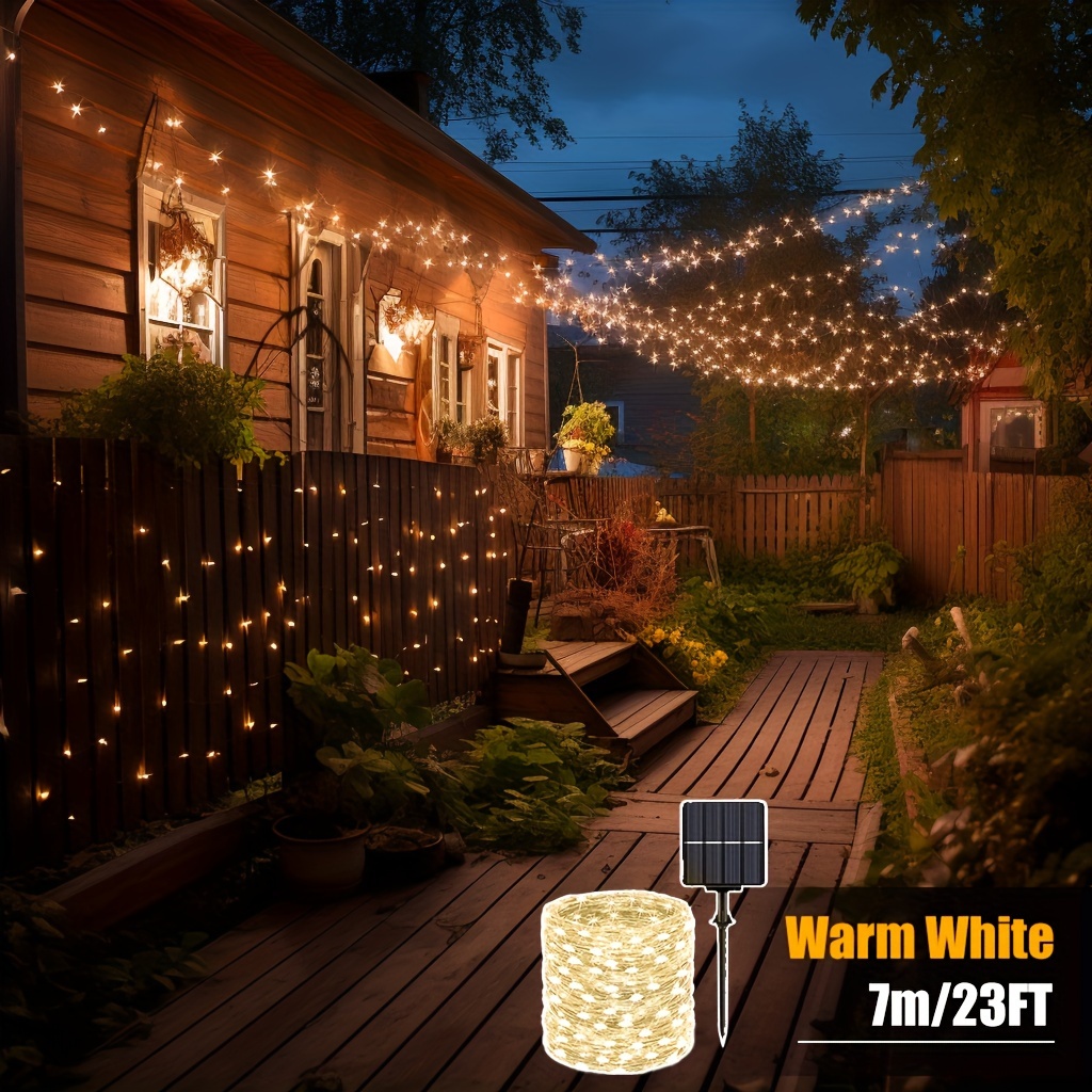 300 Light Beads Outdoor Solar Led String Lights Christmas - Temu