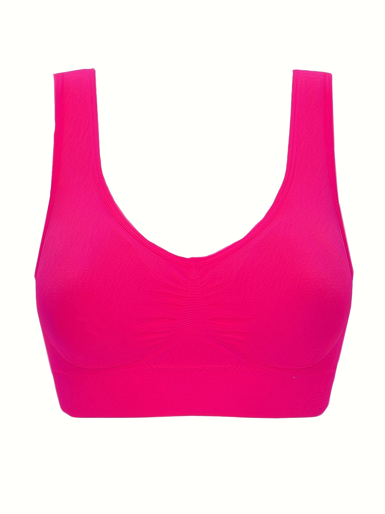 Plus Size Sports Bra Set Women's Plus Solid Breathable - Temu