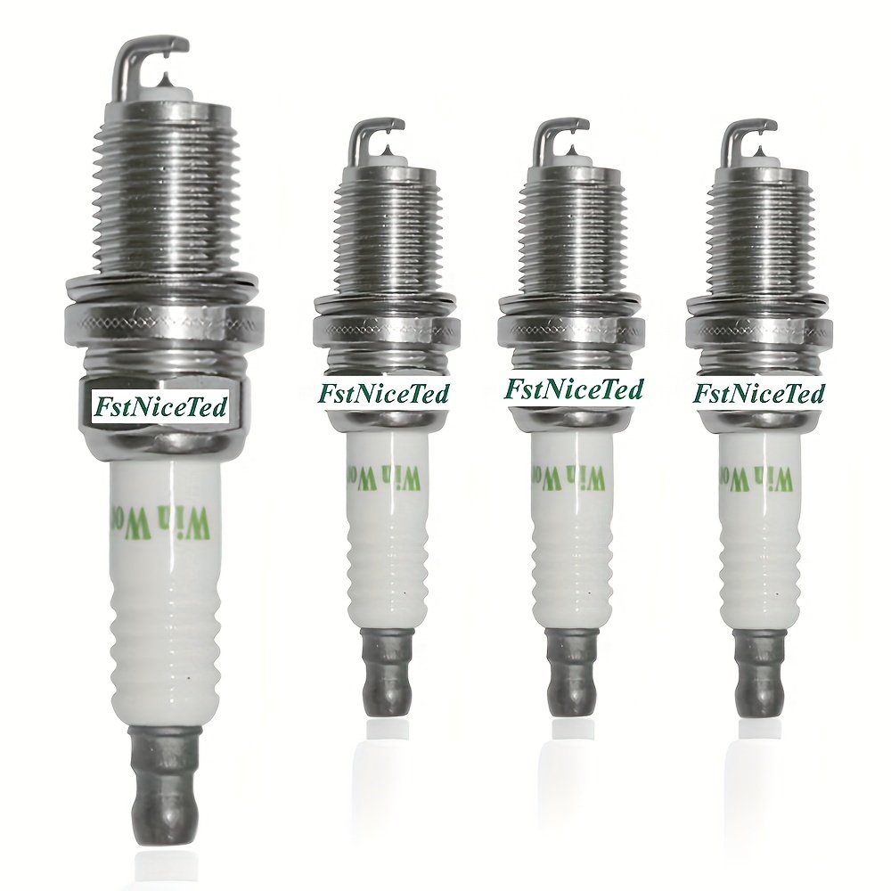 4pcs Double Iridium Spark Plug Fits For Gm 70% Models Replaces NGK-2756 BKR6E-11_voghion.com