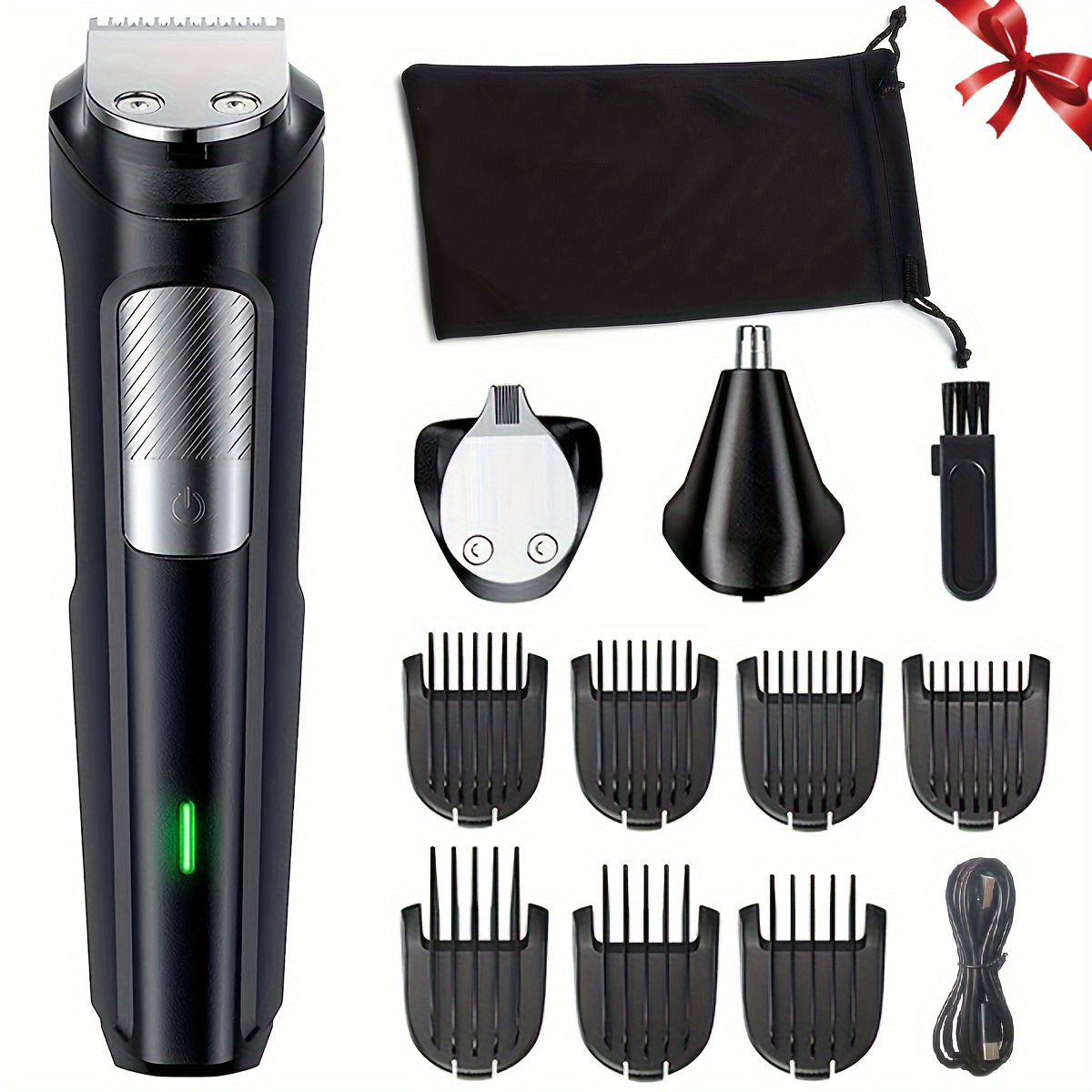 

3-in-1 Beard Trimmer Hair Clipper Nose Hair Trimmers, Usb Rechargeable All-in-one Hair Grooming Kit For Men, Gift Set, Father's Day Gift Father's Day Gift