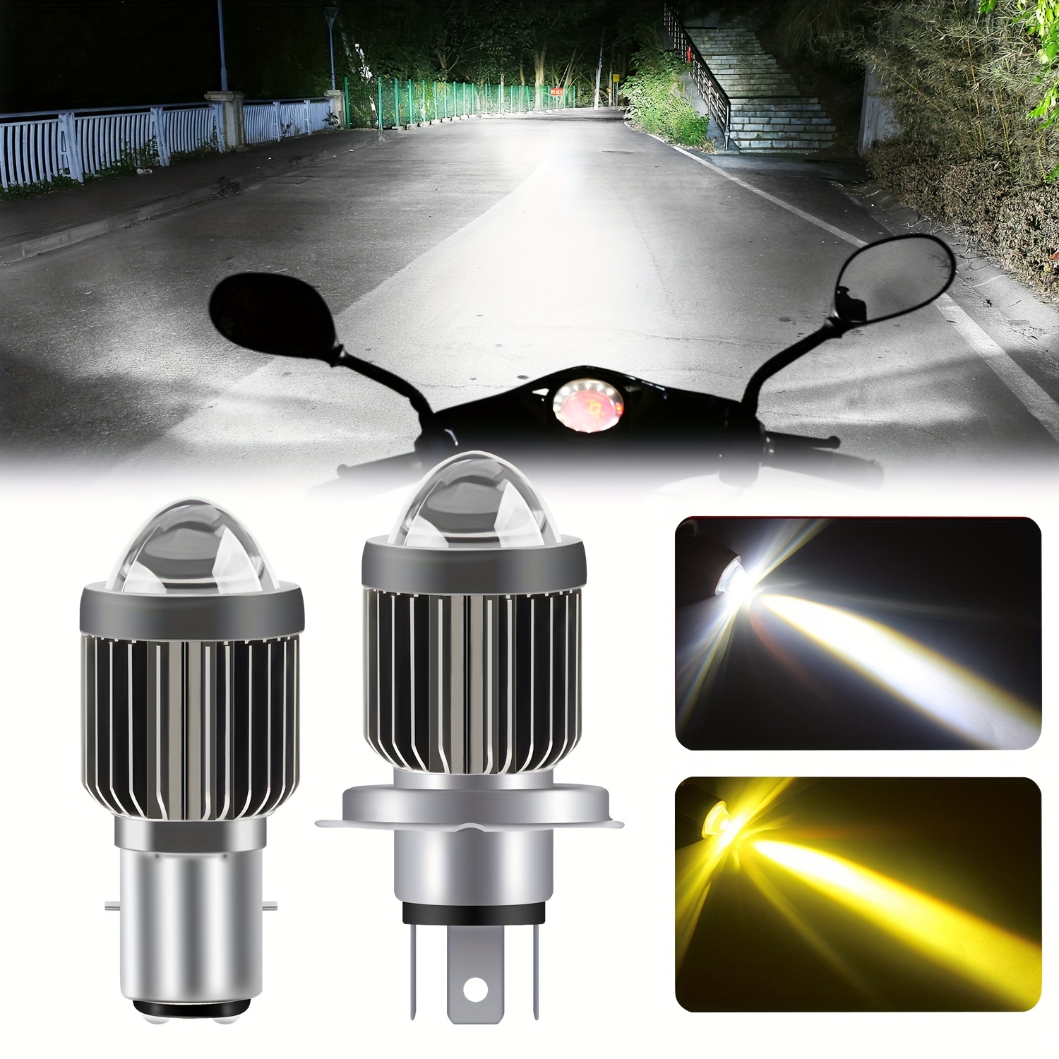 4PCS (Blanc)Ampoule LED Ampoules de Plaque D'immatriculation de Voiture &  Moto Vis Boulon LED