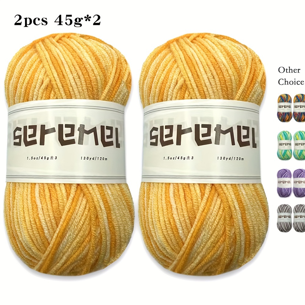 1pc 100% Polyester Yarn, Chunky Thick Bulky Soft Skin Friendly Yarn For  Crocheting And Knitting, Mat, Cushion, Slippers And More 3.53oz 3149.61inch