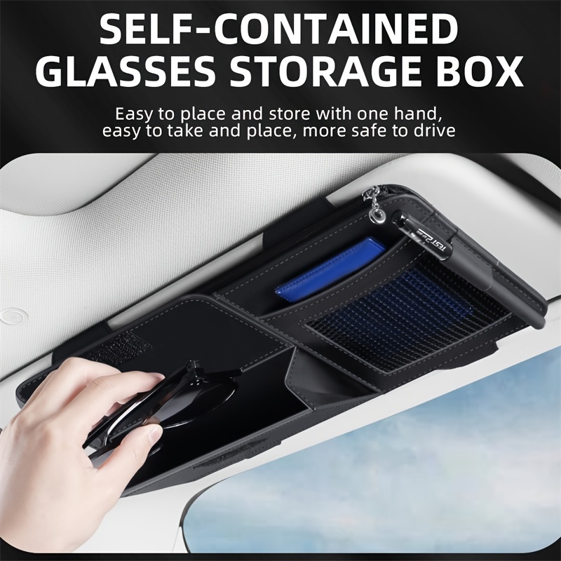 Car Sun Glasses Case Sunglasses Holder Storage Box for Audi A4 B8 B9 A3 8V  Q3 Q5 Q7 Interior Accessories Gray