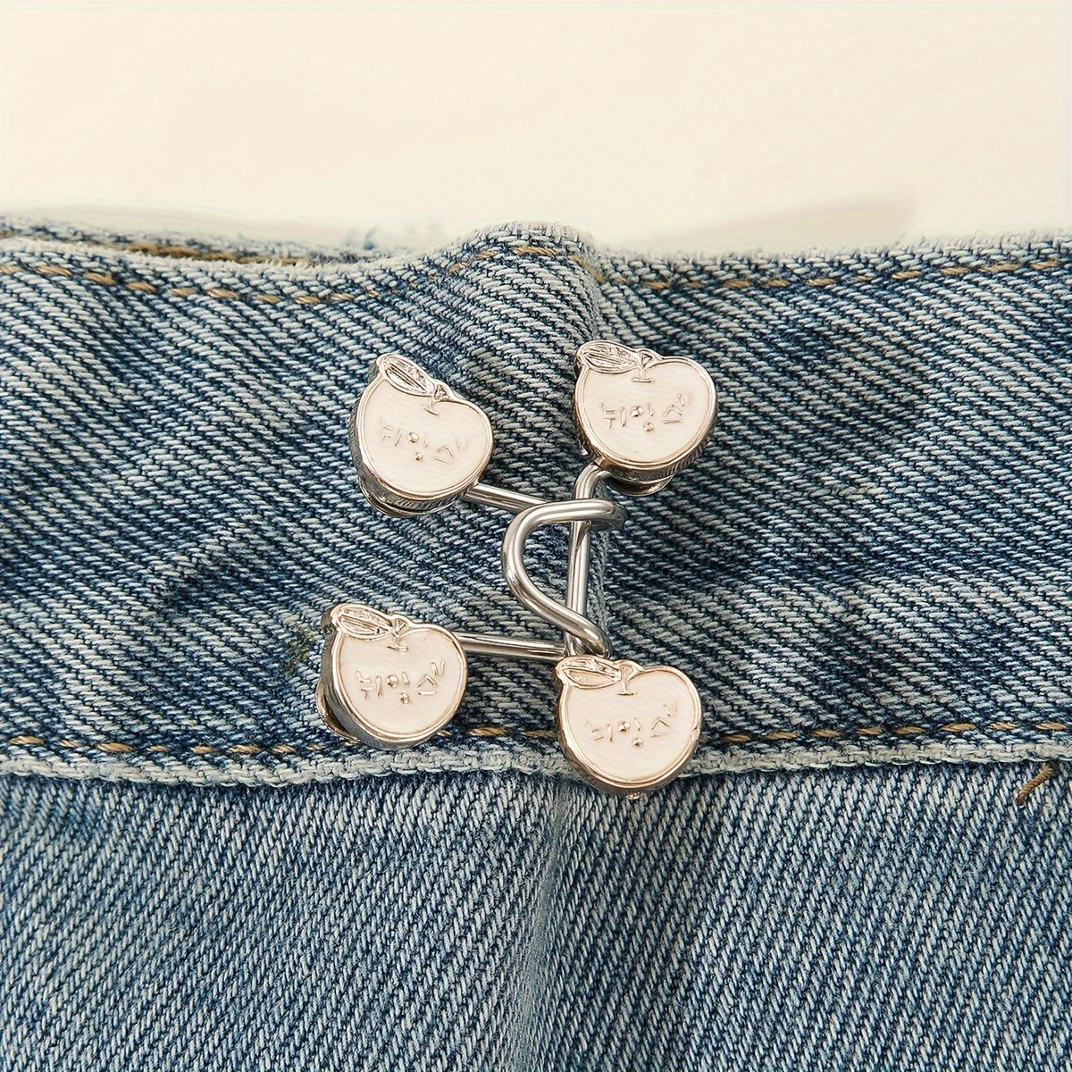 Adjustable Jean Button Waist Buckle Snap Pants Buckle - Temu