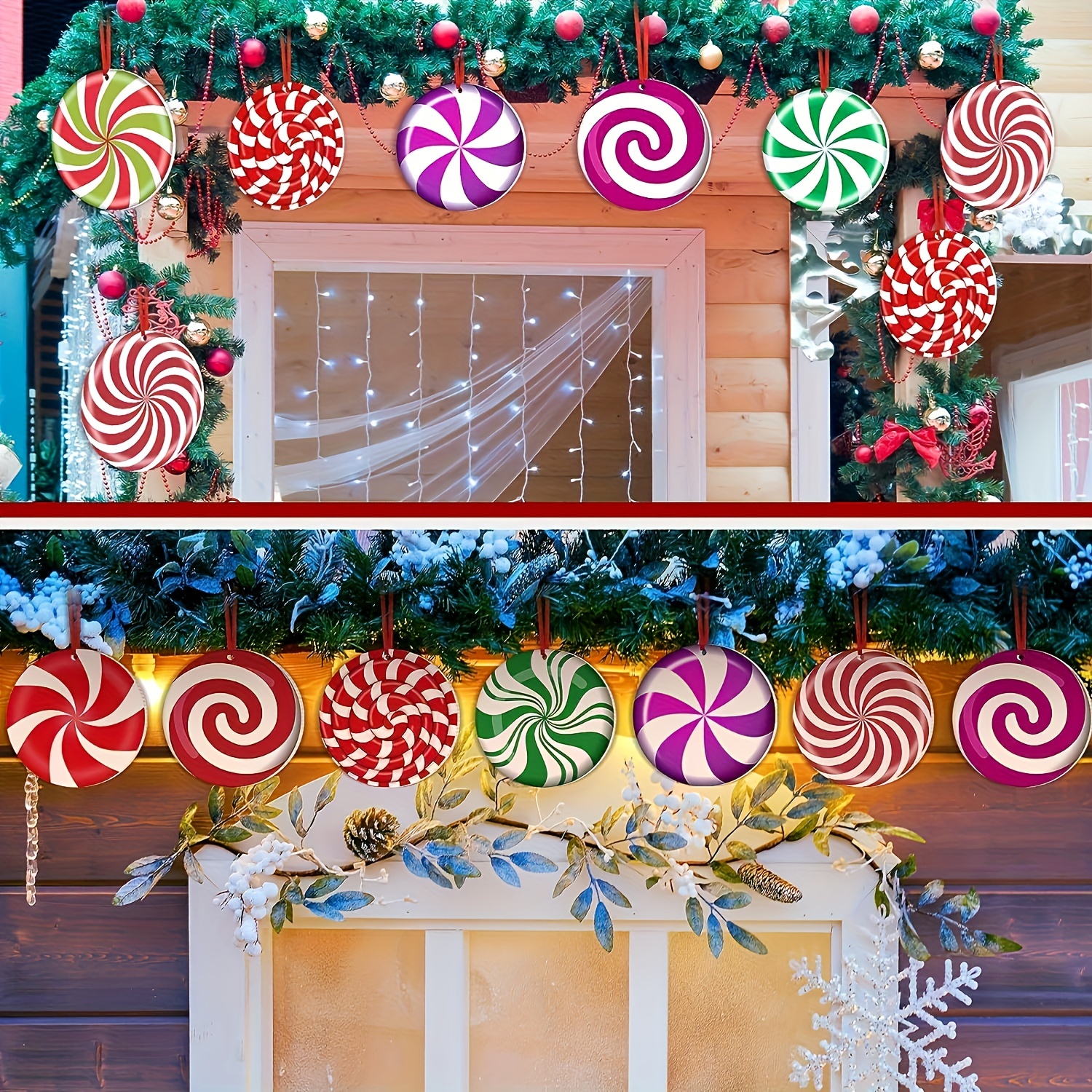 Christmas Candy Party Peppermint Lollipop Christmas Yard - Temu