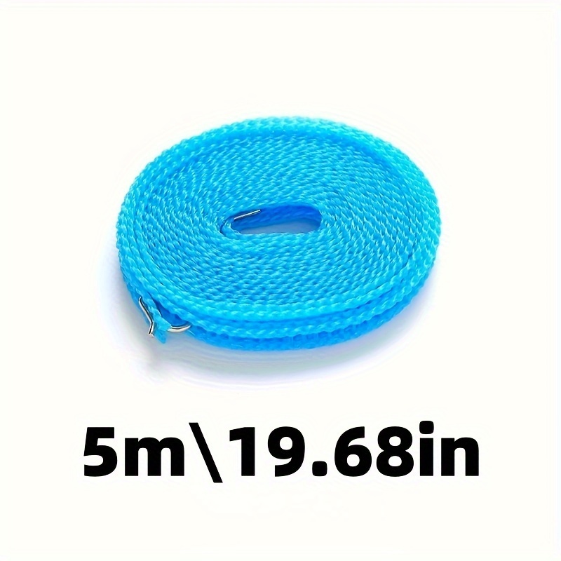 1pc Blue 10M Clothes Drying Rope Outdoor Travel Thickened Clothes Sun-cure  Rope Wind Proof Anti Slip Quilt Drying Rope