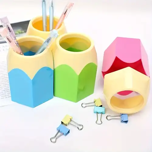 Portalápices creativo para niña, caja de almacenamiento de