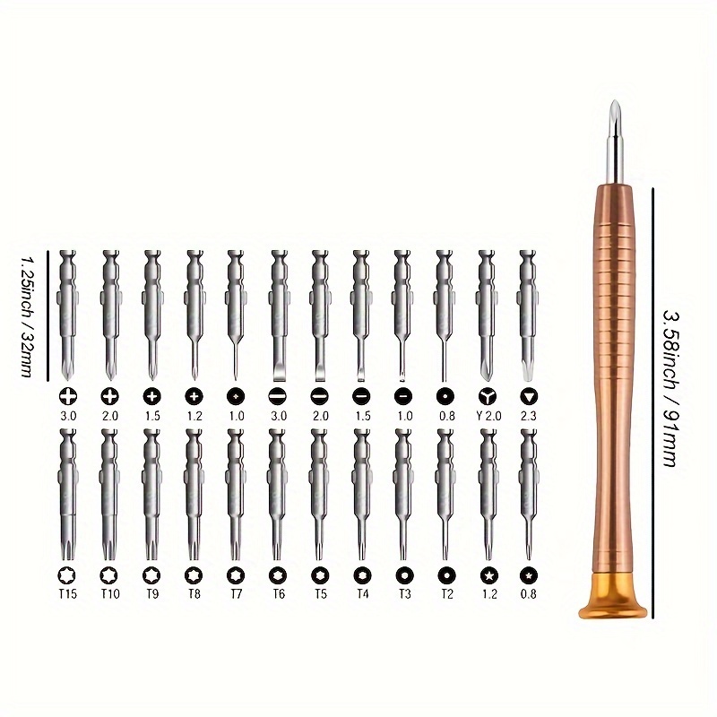 1 Set Destornillador Precisión Micro 5 Cuchillas Repuesto - Temu Chile