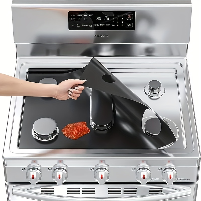 Stove Cover, Non-stick Gas Stove Top Protectors, Gas Range Stove Mat,  Reusable Oven Liners, Gas Range Protection Covers, Washable Mat, Stove Guard,  Keep Stove Clean, Kitchen Gadgets, Kitchen Accessories, Home Kitchen Items 