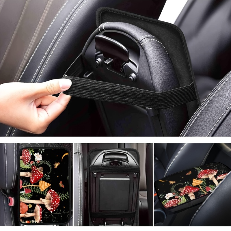 Red Mushroom Car Accessories Headrest Covers Aesthetic Plant