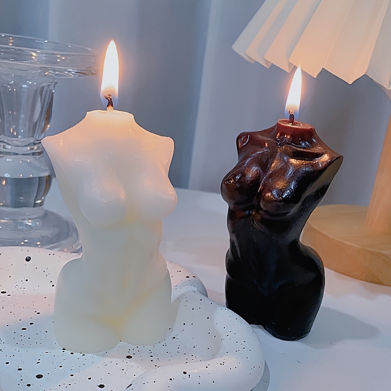 1pc Vela Estética En Forma Flor Cera Soja Hacer Velas Forma - Temu