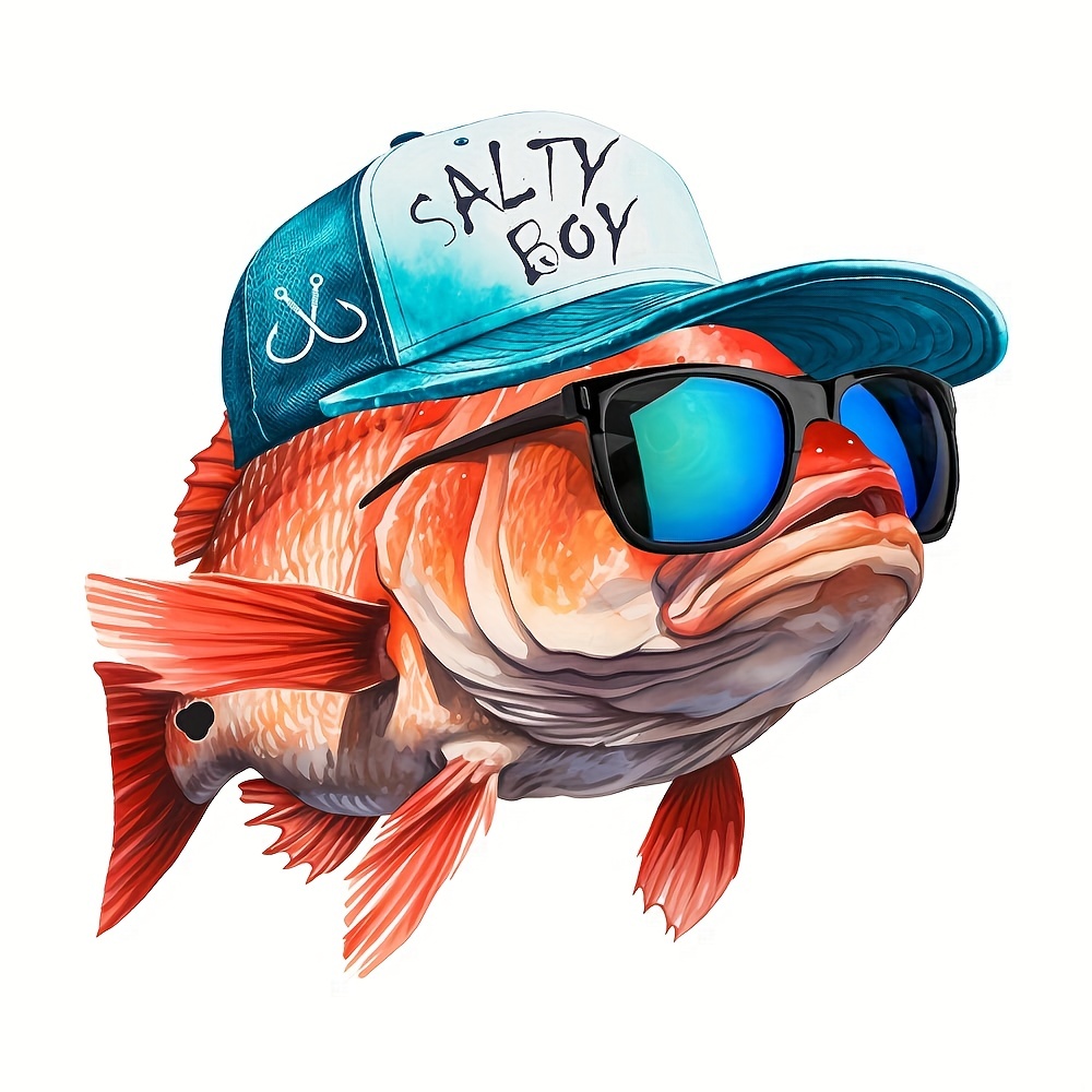 Super Cool Fashion Fish Sunglasses Hat Graphic Diy Iron - Temu United Arab  Emirates