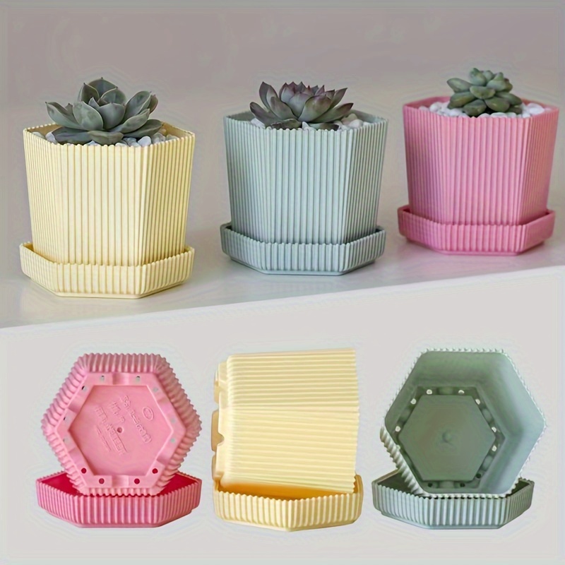 1pc Pot Plante Succulente En Plastique Mini Petit Pot Fleur - Temu France