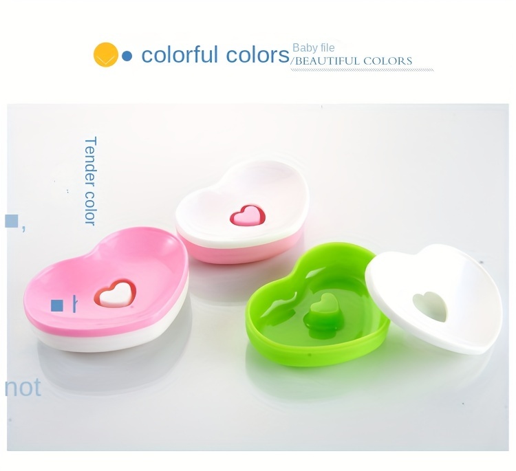 Creative Heart Design Soap Dish Ceramic Drain Soap Tray Self - Temu