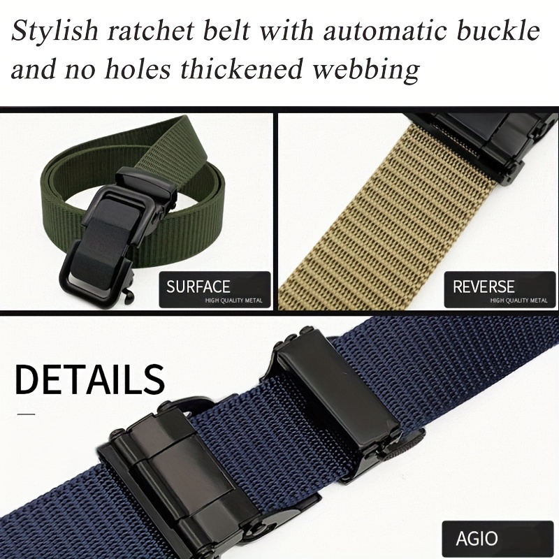 Dropship Hefujufang Nylon Ratchet Belt Golf Belt Cobra Buckle For Men/Women  Web Belt With Automatic Slide Buckle,Valentines Day Gift… to Sell Online at  a Lower Price