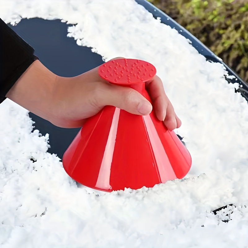 Windshield Magic Ice Scraper Oil Funnel Snow Shovel Ice - Temu