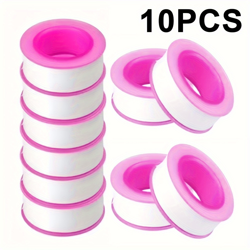 10 unids/lote rollo teflón fontanería junta fontanero montaje hilo sello  cinta PTFE para tubería de agua fontanería sellado cintas # 6303