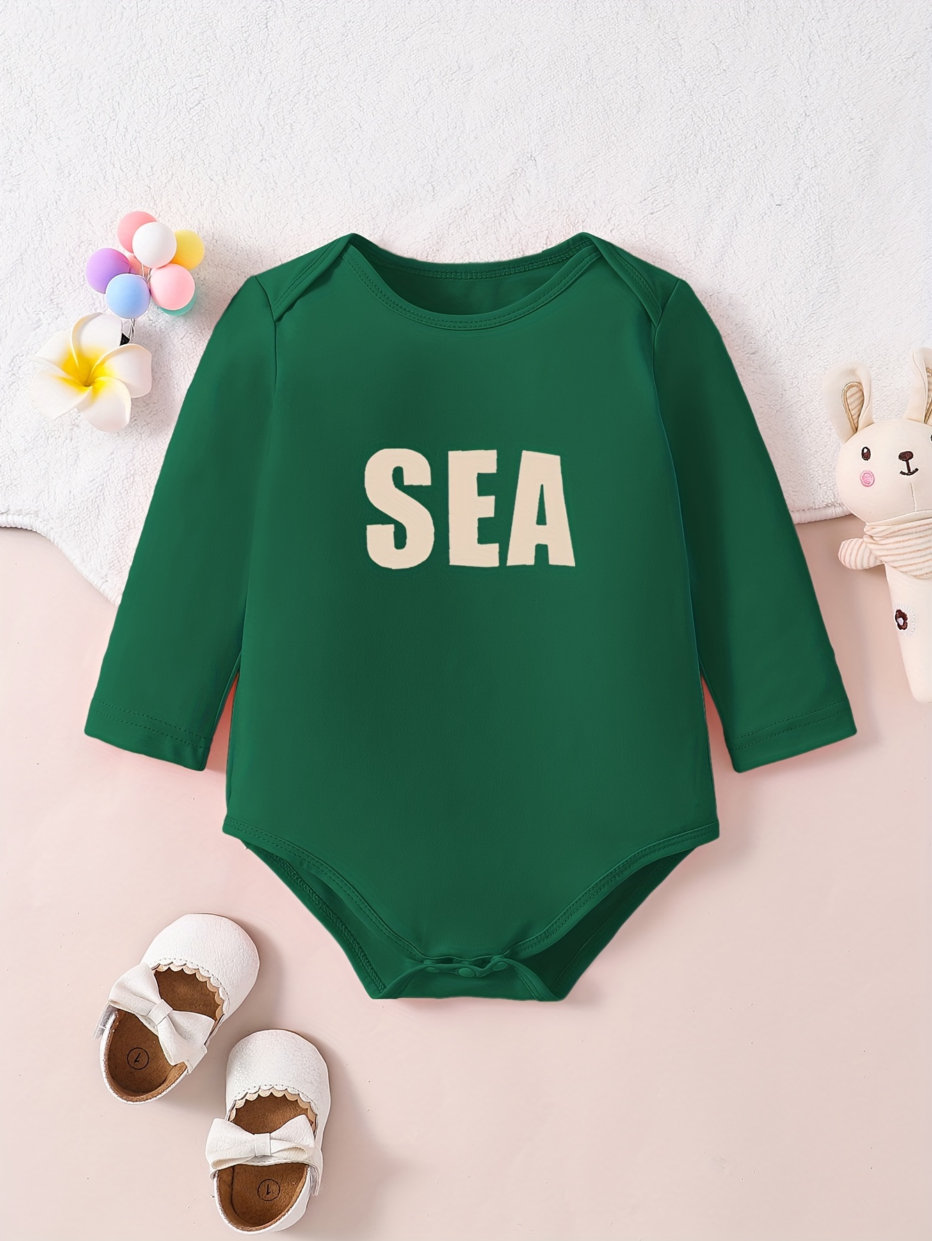 Infant's Shark Pirate Print Bodysuit Comfy Long Sleeve - Temu