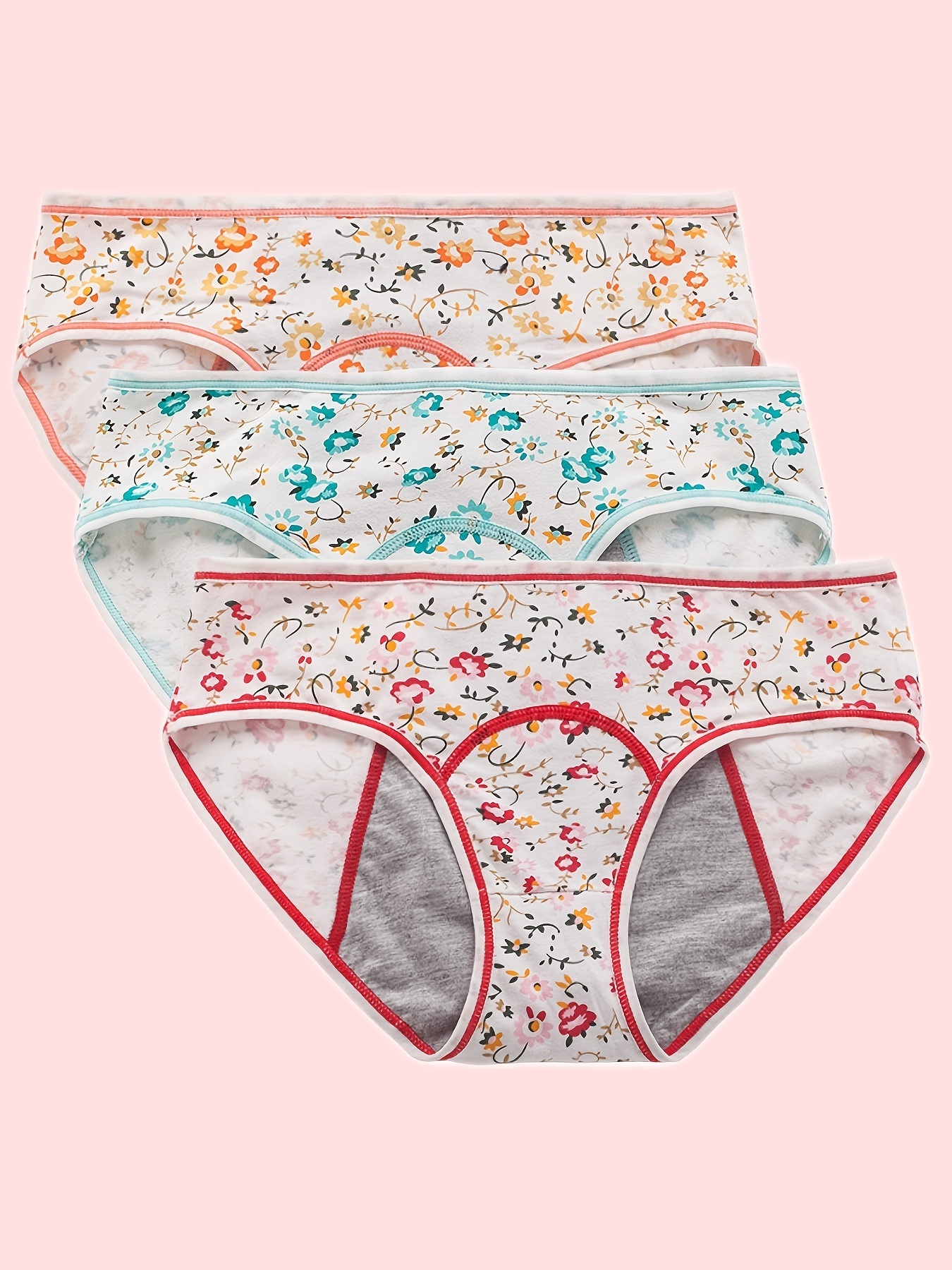 Chinese New Year Floral Letter Print Briefs Comfy Breathable - Temu Canada