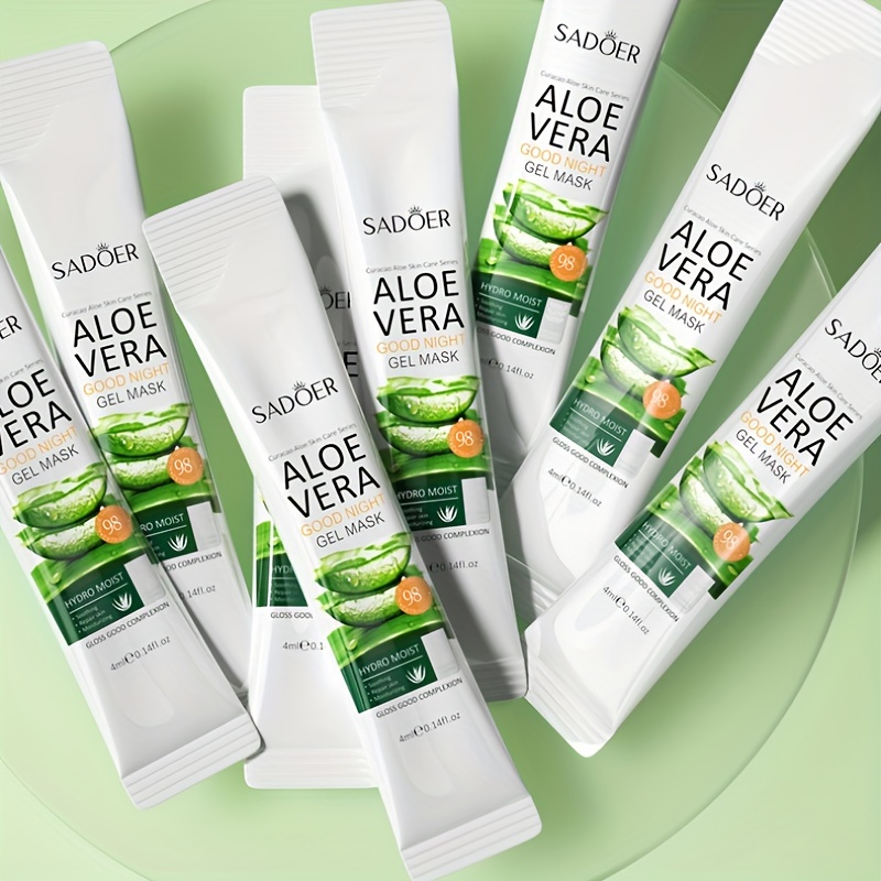 

Aloe Vera Hydrating Mask Gentle Moisturizing, Oil Control, Skin Tone Face Mask Travel Essential