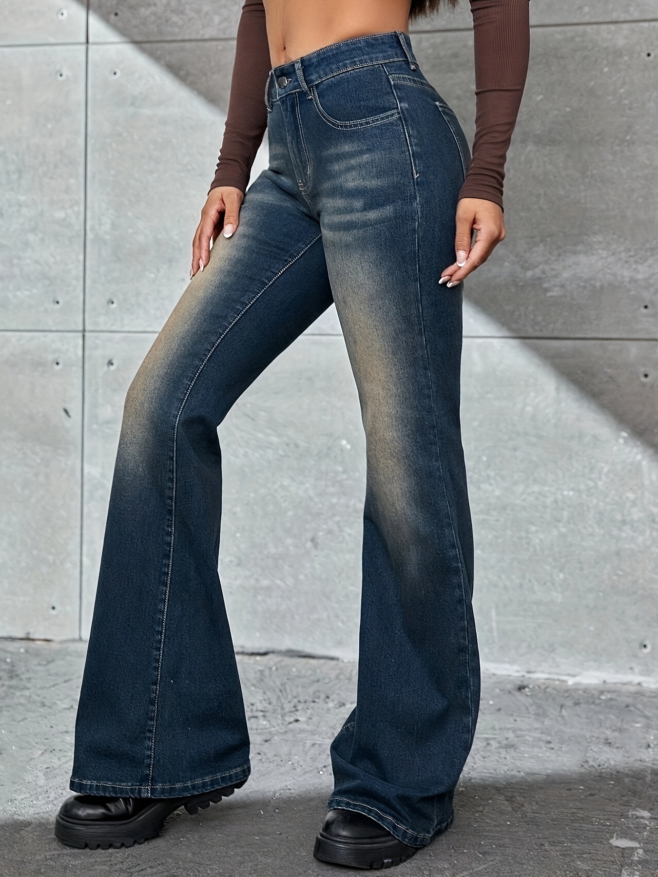 Pantalones anchos de cintura alta con lazo en magenta - Retro