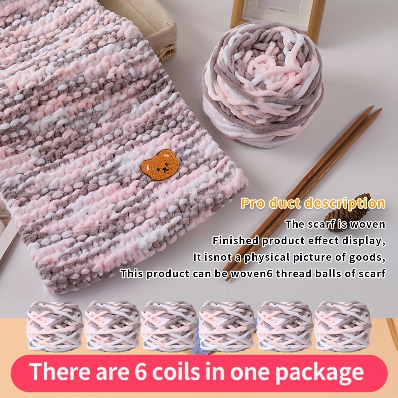 6 Packs Knit Yarn With 1pc Bear Accessories Set Soft Warm Yarn For Diy Arts  Thick Yarn For Scarf Comfortable Chunky Knit Supplies Knitting Crochet  Supplies - Arts, Crafts & Sewing - Temu