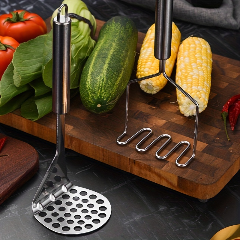 Stainless Steel Potato Masher, Kitchen Gadgets, Complementary Mashers,  Manual Depressor, Hand Masher For Egg, Bean, Vegetables, Fruits, Salad  Making, Kitchen Stuff Kitchen Accessories Kitchen Gadgets - Temu