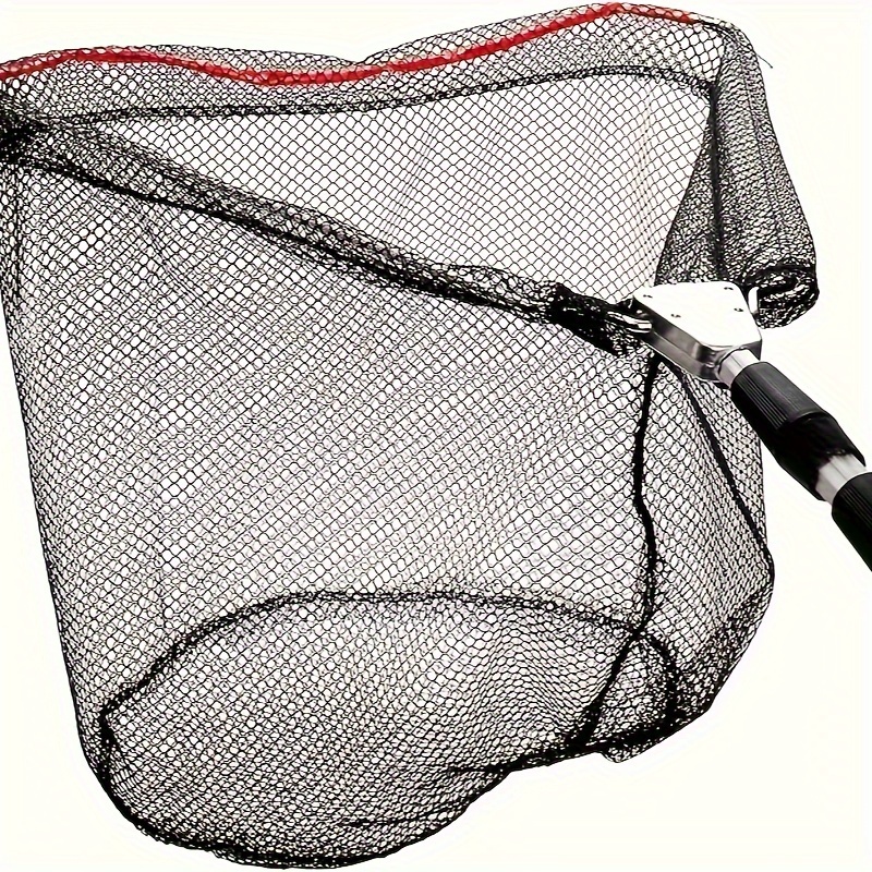 Foldable Fish Landing Net Robust Aluminum Telescopic Pole Handle and Nylon  Mesh 16inch Hoop Size