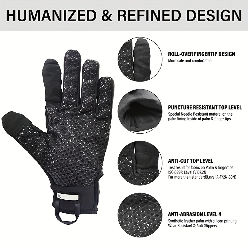 360° Anti-Cut Protection: Intra-FIT Search Gloves For Needle Puncture  Resistant Tactical Riot Duty