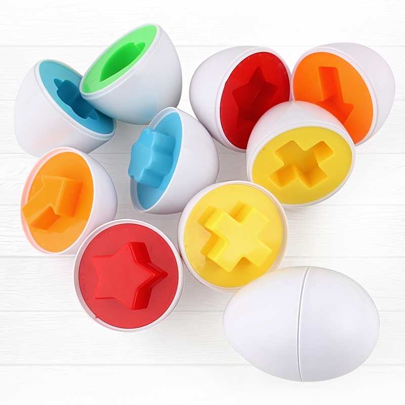6pc Educational Toy Set - Smart, Twist & Simulation Eggs for Kids & Toddlers