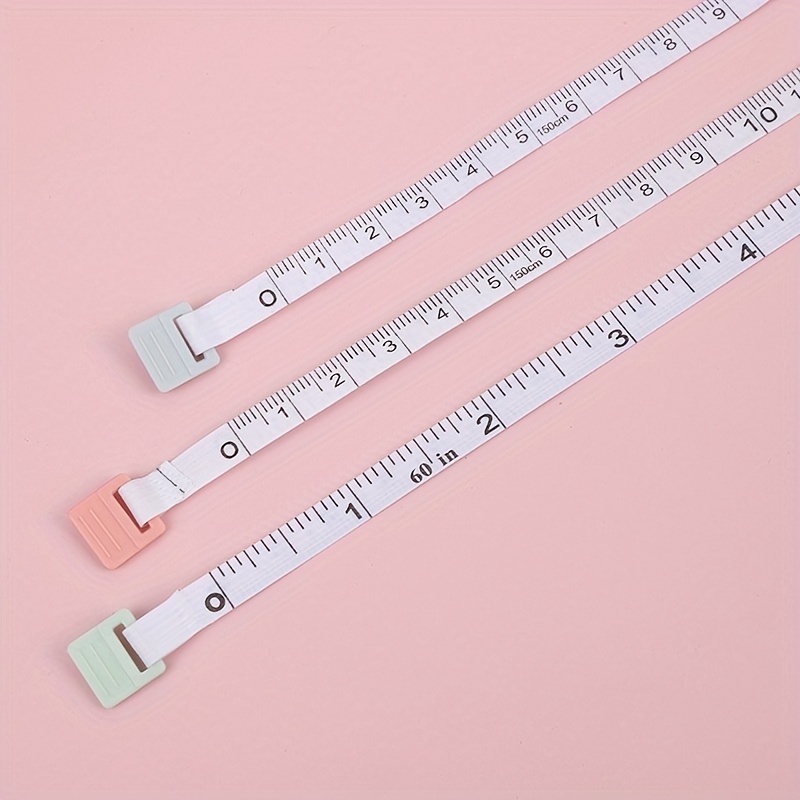  Soft Tape Measure Double Scale Body Sewing Flexible Ruler for  Weight Loss Medical Body Measurement Sewing Tailor Craft Vinyl Ruler, Has  Centimetre Scale on Reverse Side 60-inch (Green)