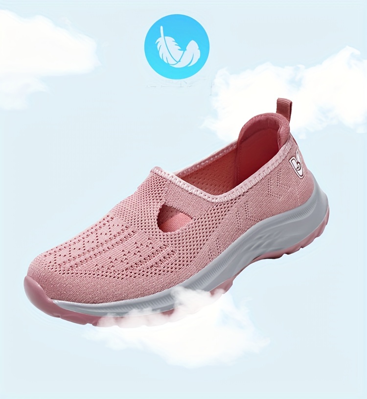 Comprar Nueva prenda de 20 colores, zapatos para caminar para mujer,  zapatillas de deporte antideslizantes de fondo suave para mamá, zapatos de  red transpirables, zapatos individuales informales de moda