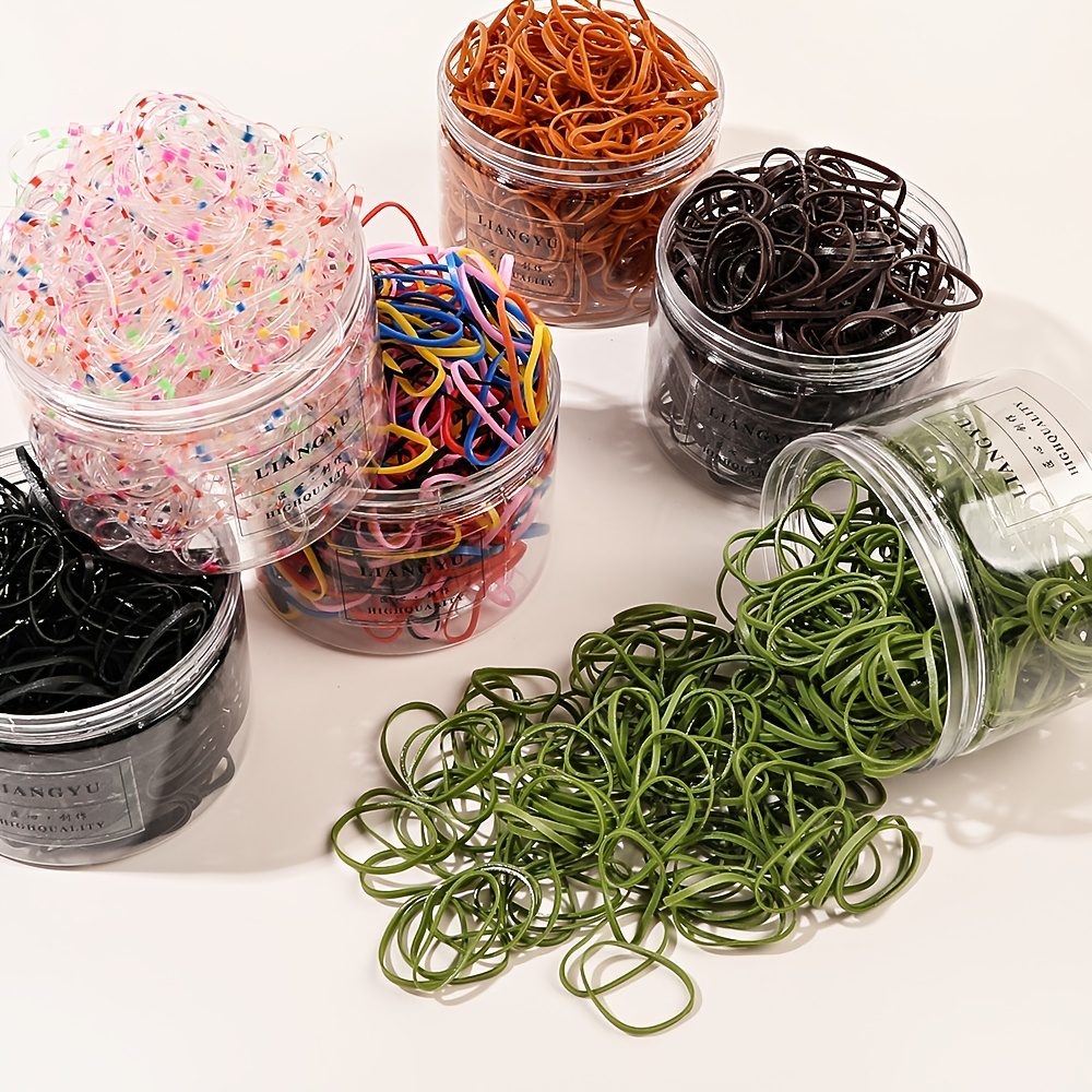 disposable hair bands solid rubber bands