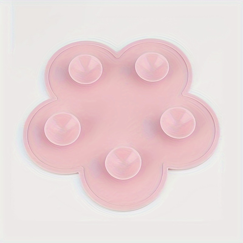 Flower Shaped Silicone Scrub Pad Suction Cup Cleaning Makeup - Temu