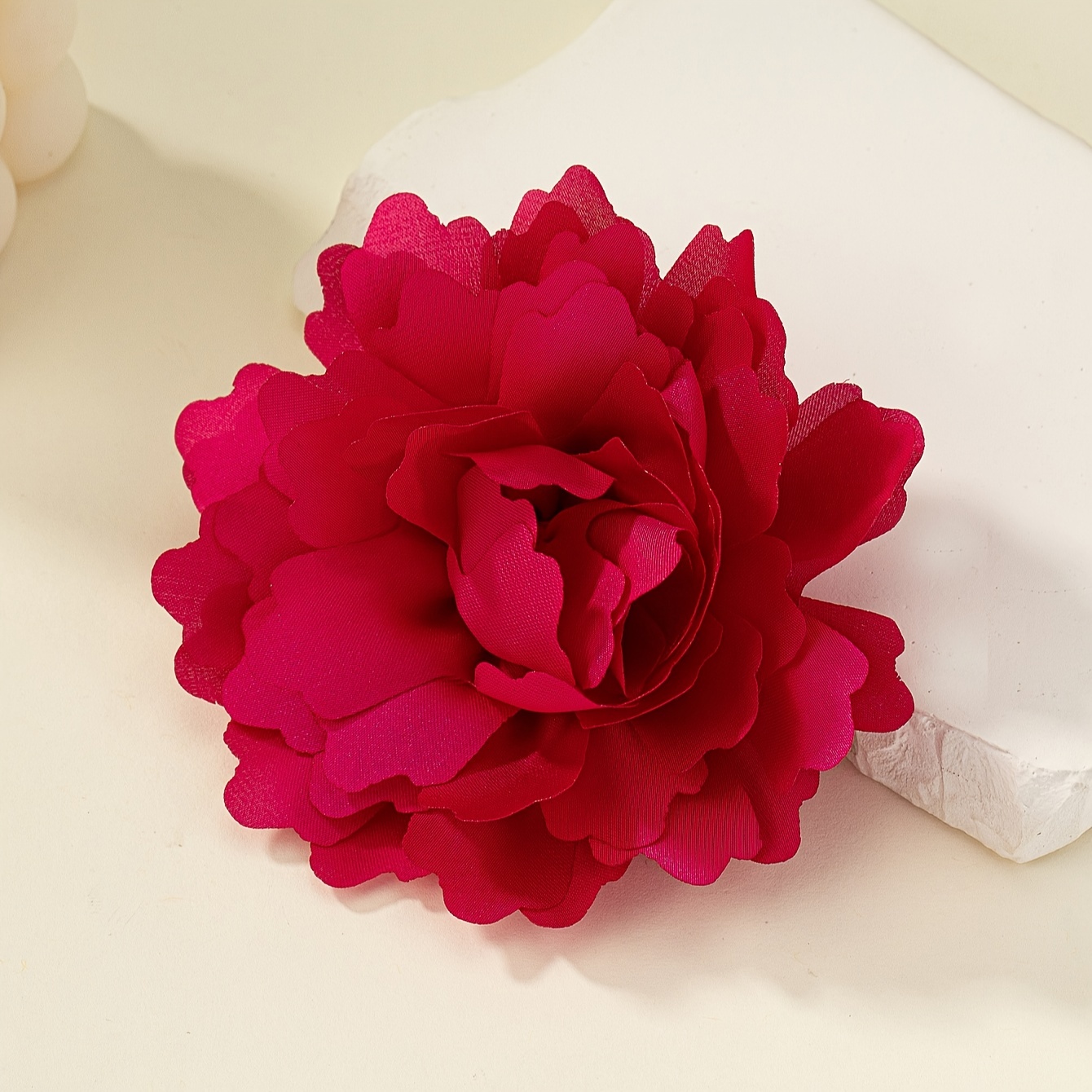 Large Fabric Flower Pin Brooch For Party Banquet Wedding - Temu