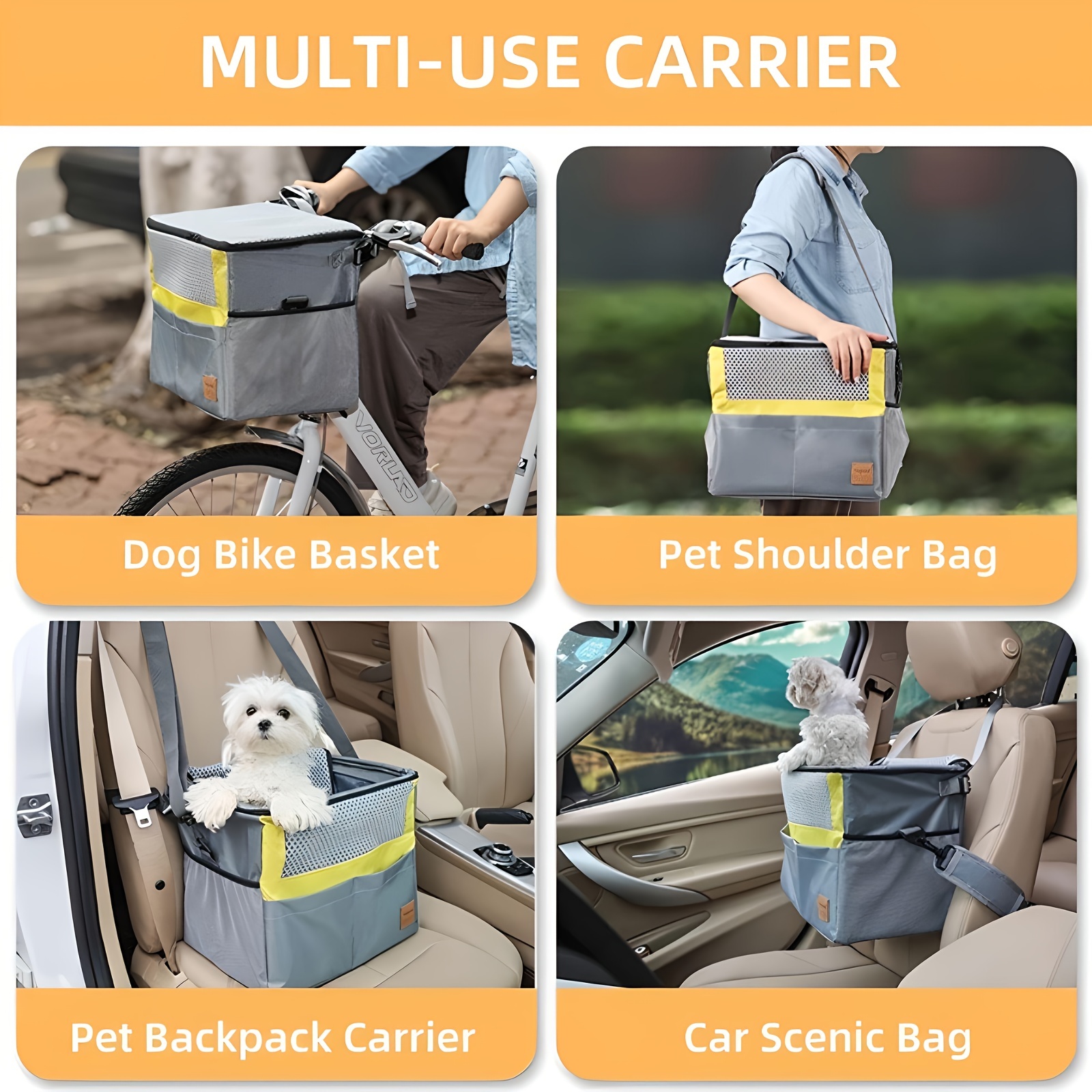 Basket Carrier Dog, Transport Bag Dog, Dog Pet Transport Bag