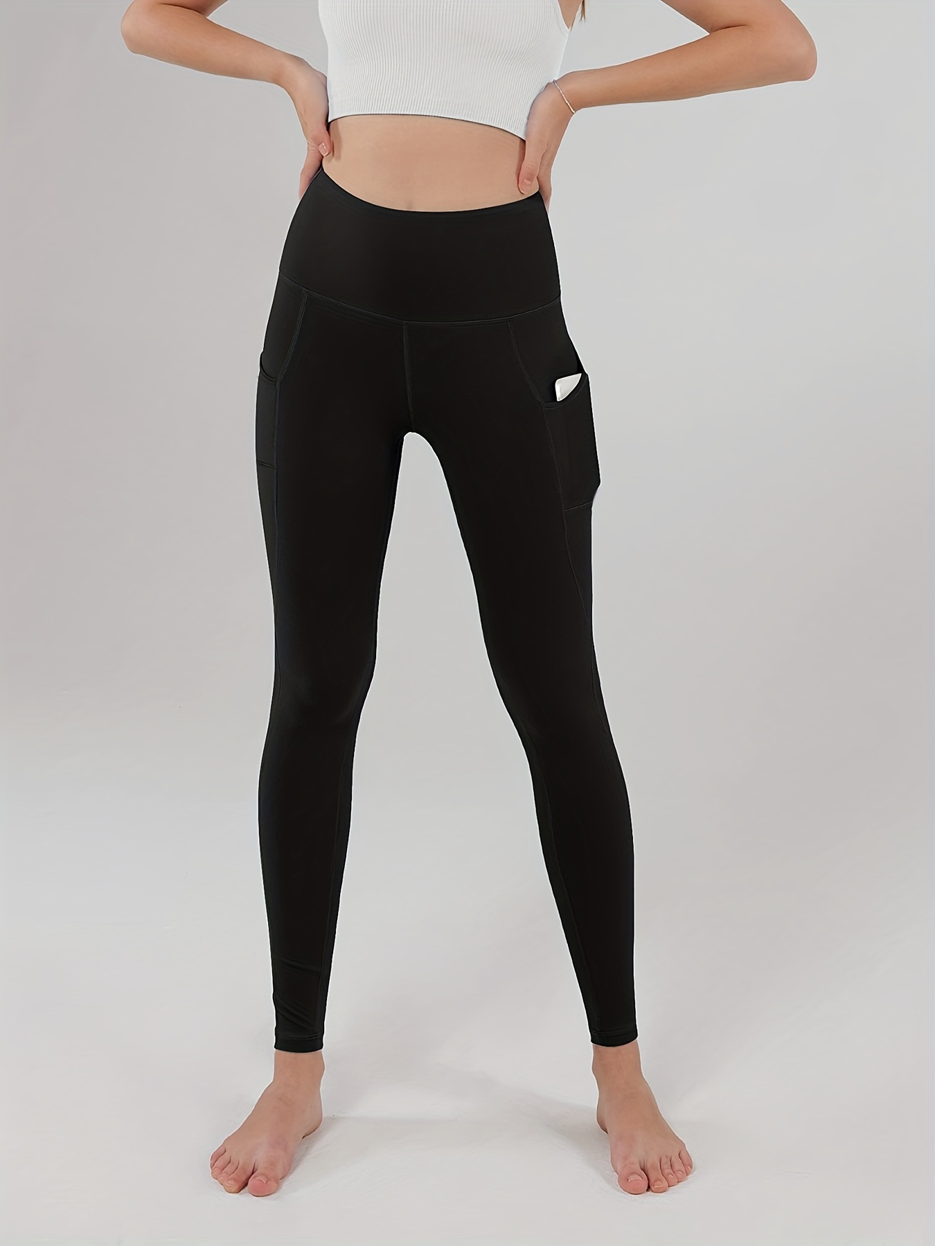 High Waisted Tummy Control Leggings-yoga-pants With Pockets Leggings for  Women 