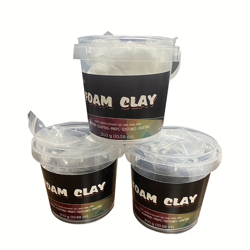 Foam Clay Air Dry Foam Modeling Clay (10.58oz) - Wet Soft, Soft, Air Dry -  Used For Cosplay, Molding Clay Carving
