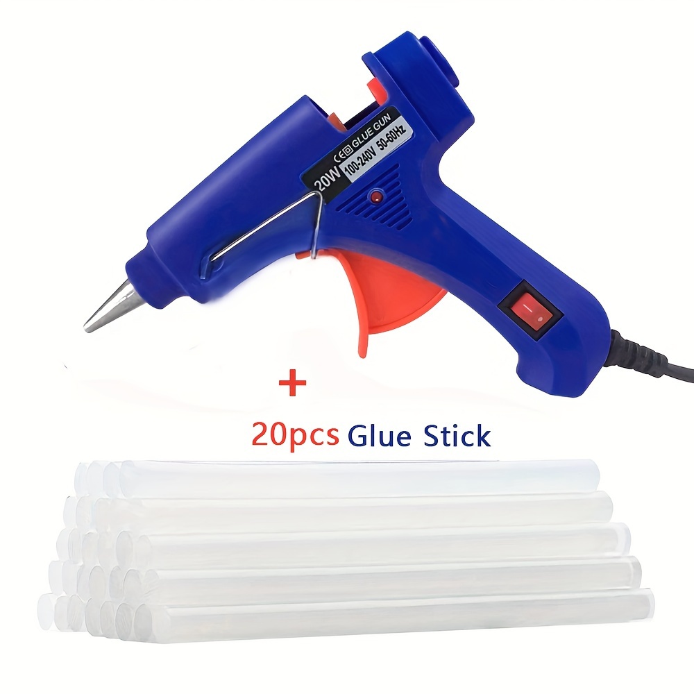 Hot Glue Gun, 21V Cordless Glue Gun Full Size, Temperature Display  Adjustable, Handheld Hot Glue Gun Kit with 12 Pcs 11mm Hot Glue Sticks for  Crafts 