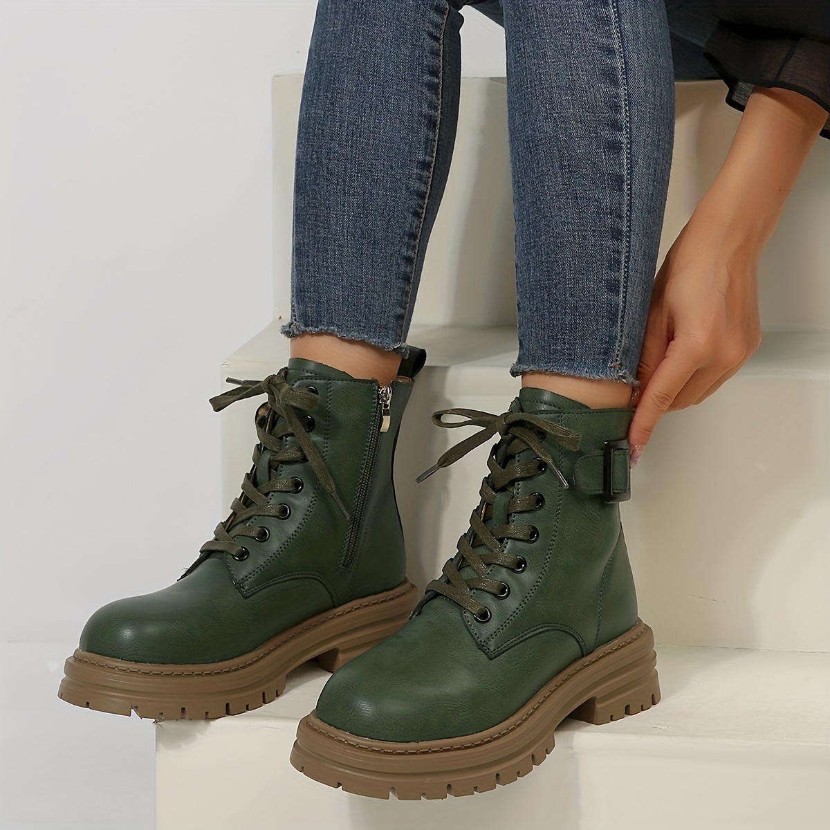 Platform army clearance boots