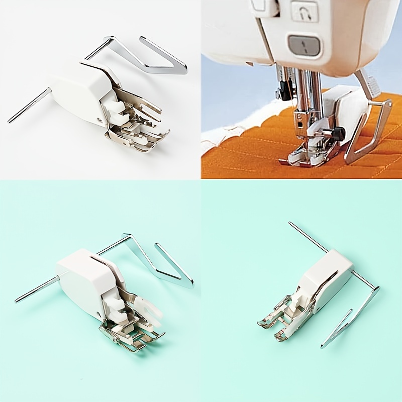 PAGOW 4 pies prensatelas para máquina de coser de 1/4 pulgadas (cuarto de  pulgada), pies prensatelas de coser con rodillo antiadherente, costura a