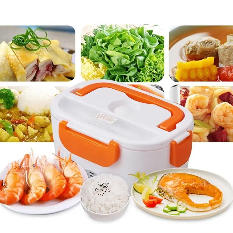Household Car Dual Use Electric Lunch Box Food Warmer Upgraded Car Truck  And Home Portable Food Warmer Heater Compartment Container Lunch Box For Car  And Home 110v And 12v - Temu