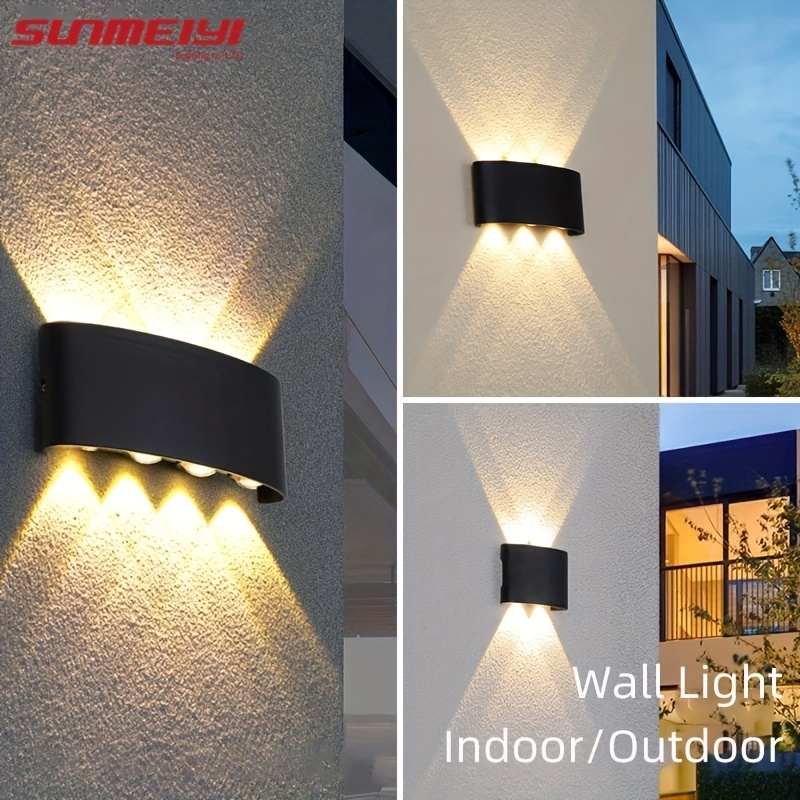 Applique murale LED d'intérieur - Veilleuse 2 en 1 - Lampe murale  rechargeable - 3 modes de couleur - Luminosité en continu - Lampe murale  intérieure
