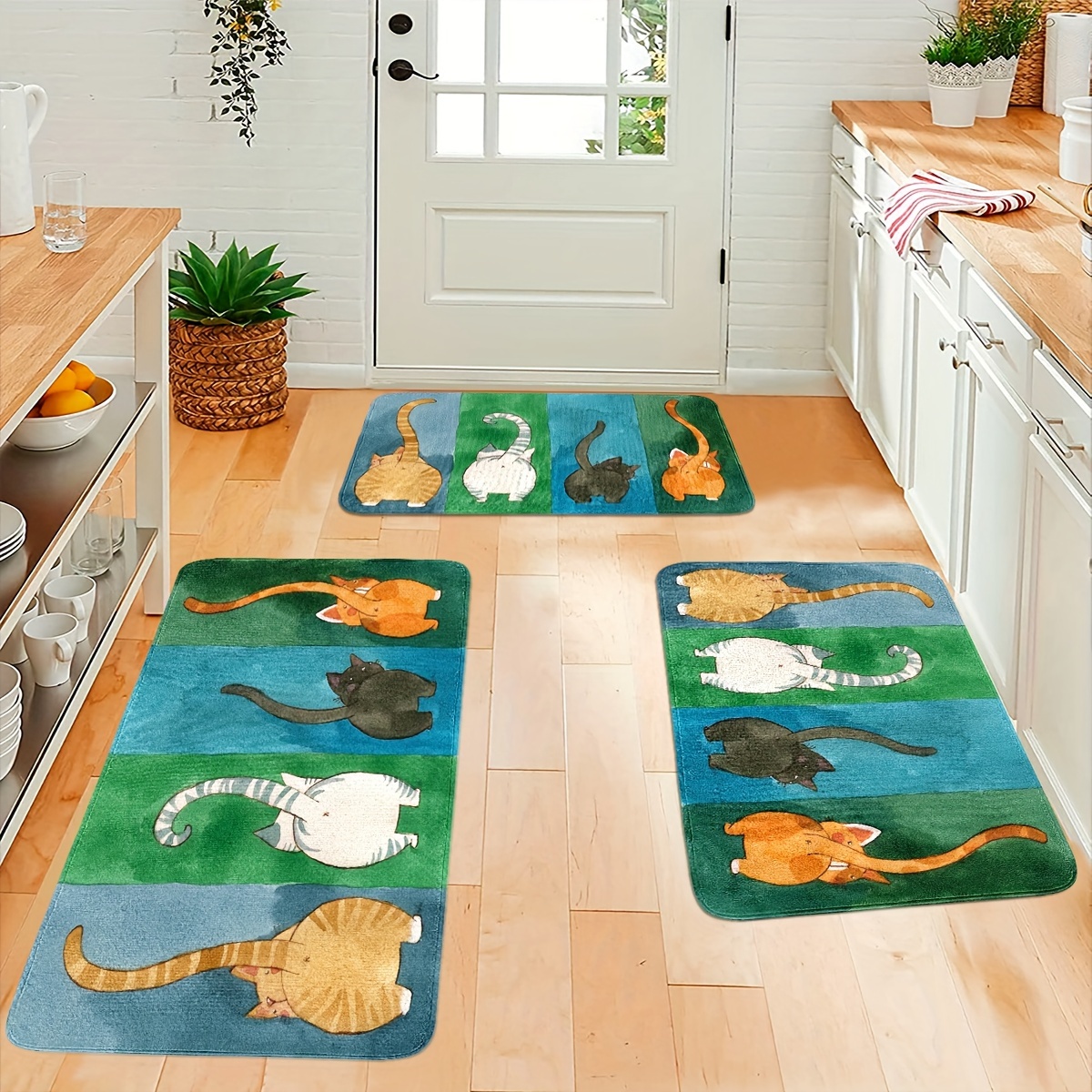 Kitchen Floor Mats Cushioned Anti Fatigue - Temu Canada