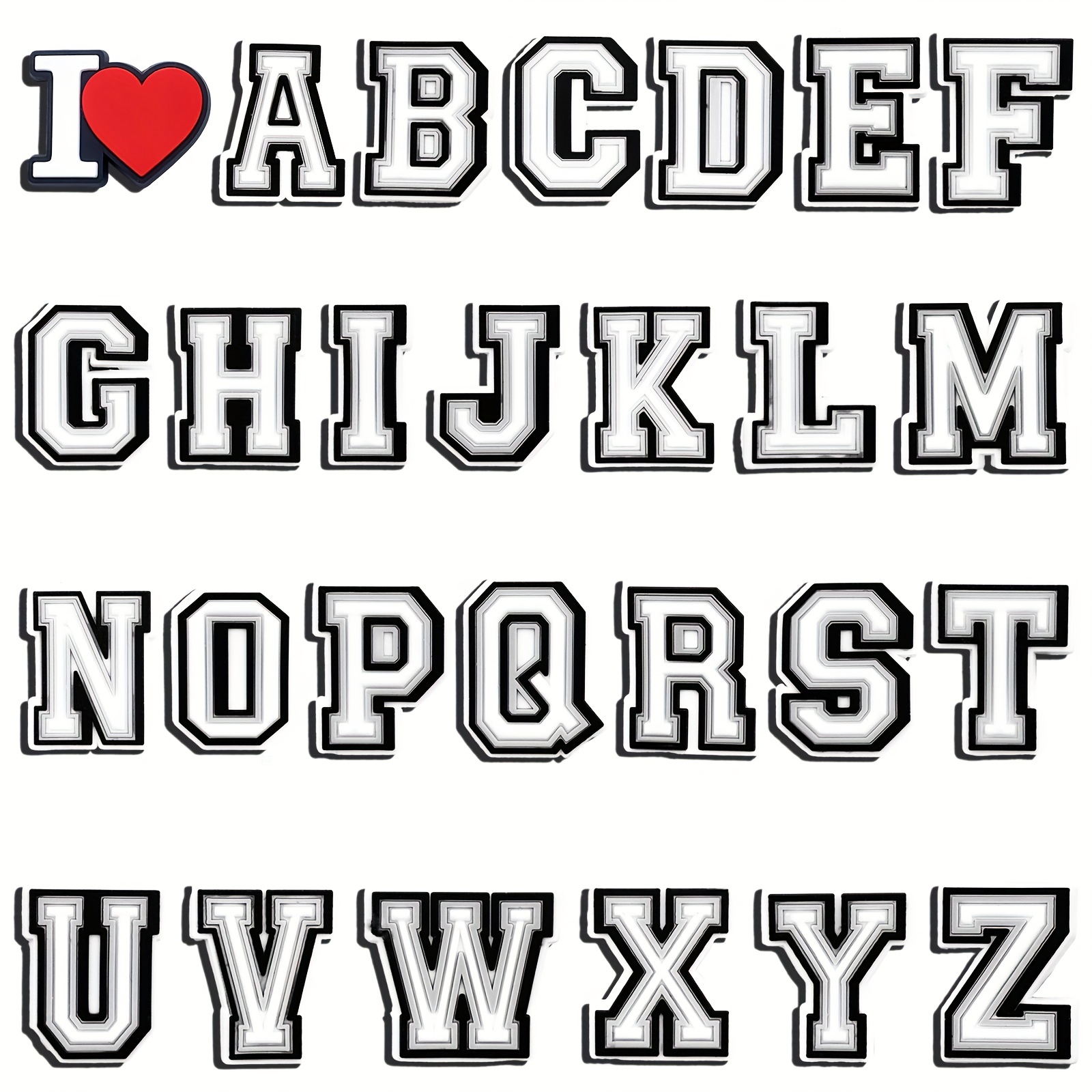 Ancient greek alphabet Design Kids Alphabet Letter Shoe Charms